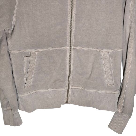 Athleta Jacket Women's Small Farallon Full Zip Pockets Mocha Latte Tan Bomber - Picture 3 of 6